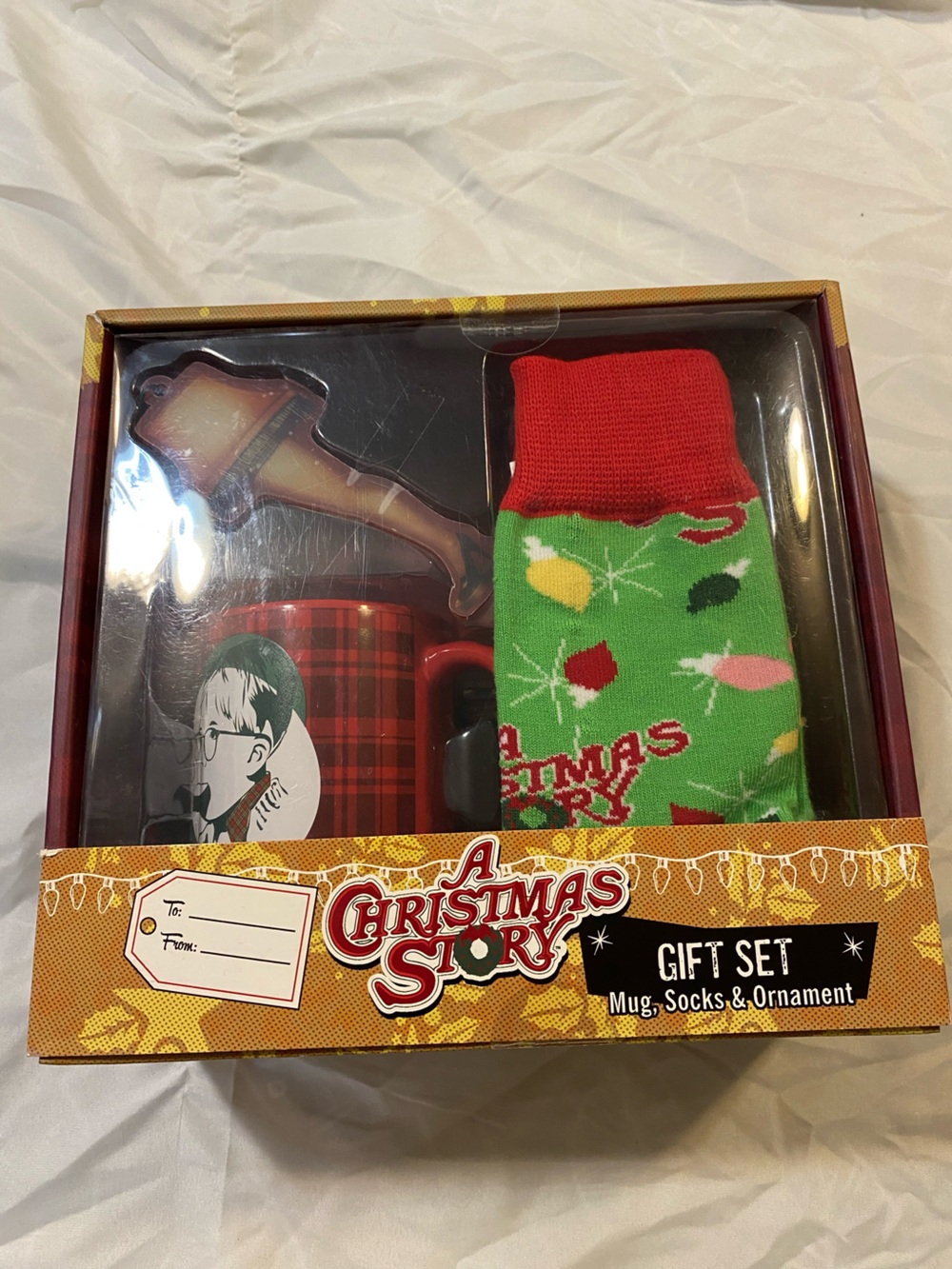 A Christmas Story Men’s Green & Red Holiday Socks Gift Set